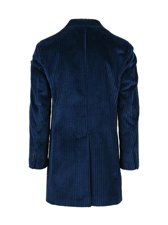25FW 엘비엠 코트 파란색 면 코듀로이 코트 - L.B.M.