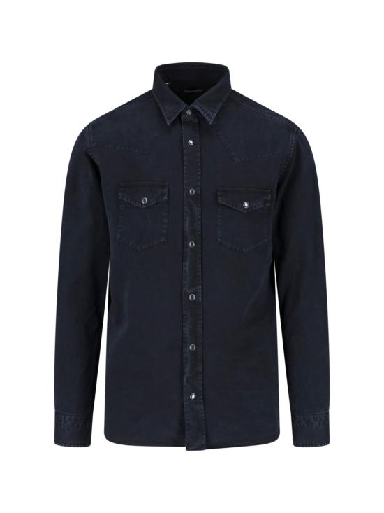 26FW 톰포드 긴팔 셔츠 HDS001 FMC304 NAA Black