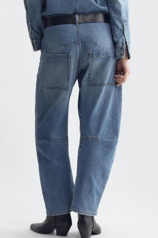  닐리로탄 데님 팬츠 Nili Lotan Shon Jeans Cienna 워시 - NILI LOTAN