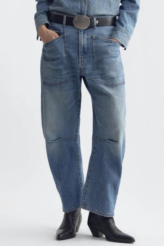  닐리로탄 데님 팬츠 Nili Lotan Shon Jeans Cienna 워시 - NILI LOTAN