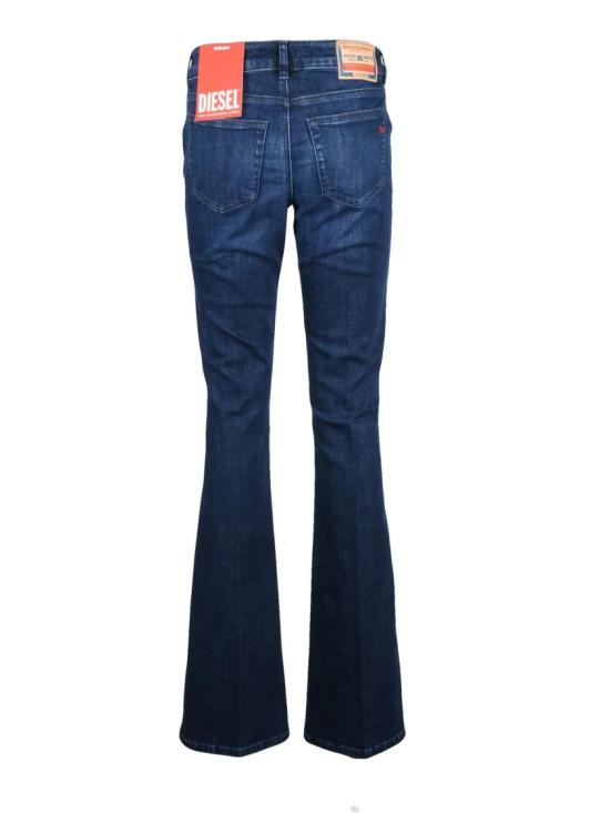 25FW 디젤 데님 팬츠 블루 코튼 블렌드 D-Ebbey 부츠컷 진 - DIESEL