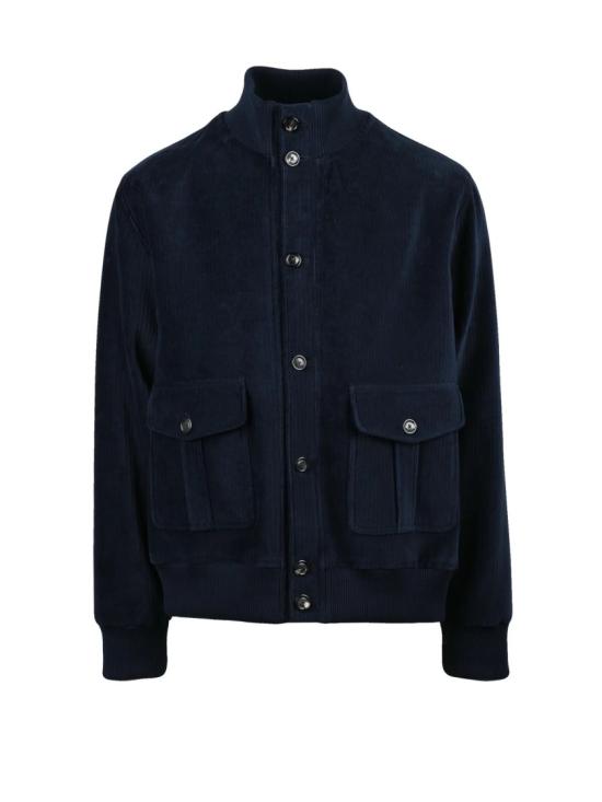 25FW 치르콜로1901 자켓 플란넬 안감과 스탠드 칼라가 있는 파일럿 벨벳 재킷