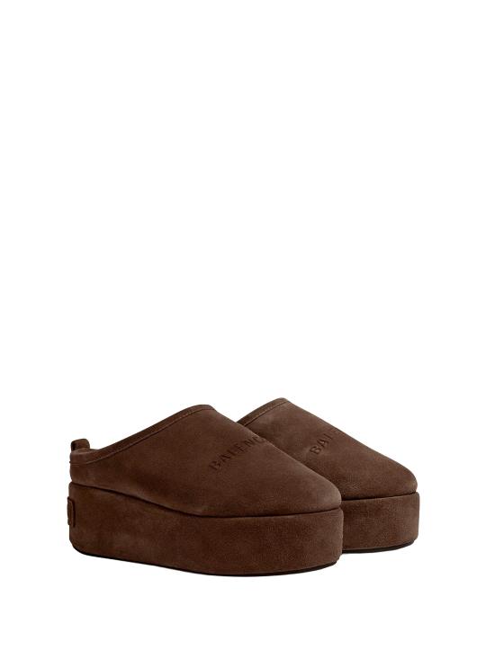 26FW 발렌시아가 알래스카 소프트 플랫폼 뮬 825258 WBFC1 2929 SOFT ESPRESSO DOM - BALENCIAGA