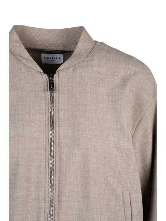 25FW 마렐라 스포츠 봄버 자켓 폴리에스터 혼방 레단 - MARELLA SPORT
