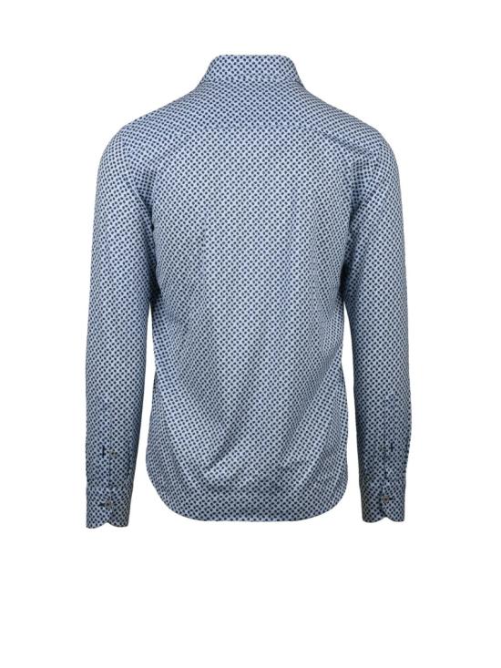 25FW 손리사 긴팔 셔츠 Sonrisa Fior Di Cotone 투톤 패턴 코튼 - SONRISA
