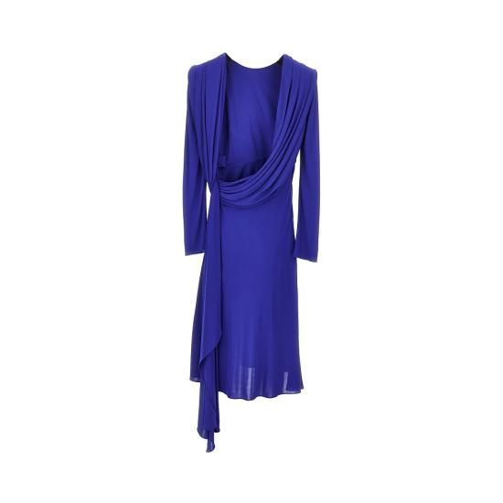 26FW 베르사체 미디 원피스 10269061A14266 Blue