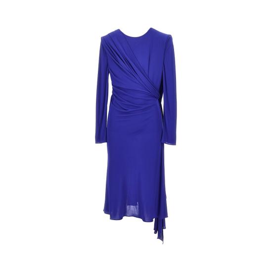26FW 베르사체 미디 원피스 10269061A14266 Blue - VERSACE