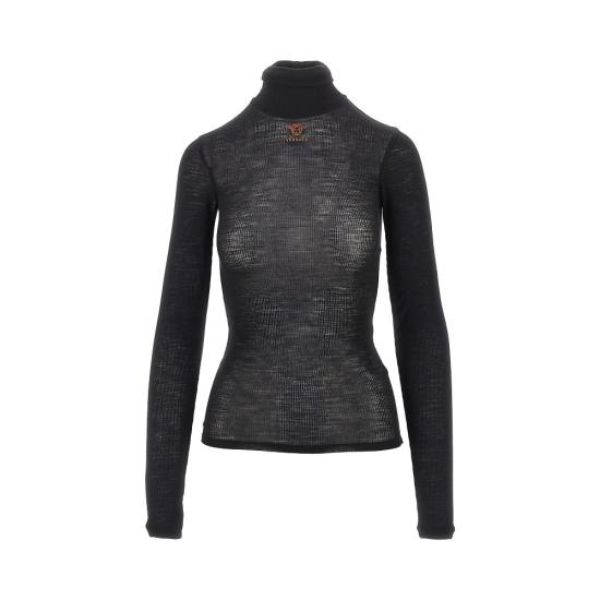 26FW 베르사체 터틀넥 10265941A19235 Black