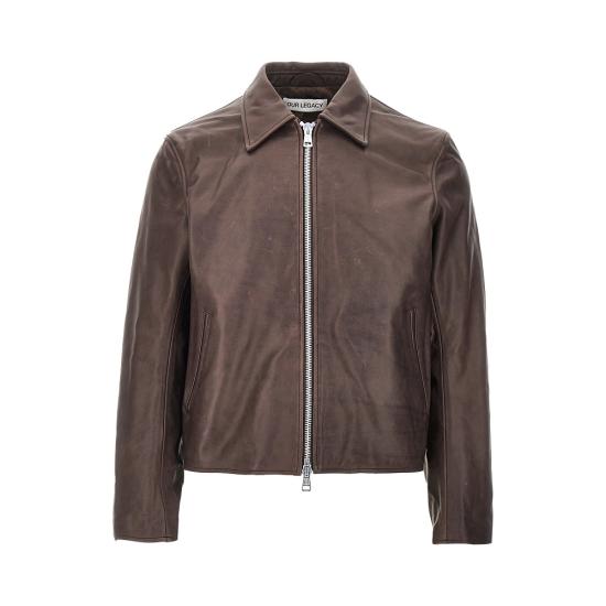 26FW 아워레가시 미니 왁스드 보바인 자켓 M4269MM Brown