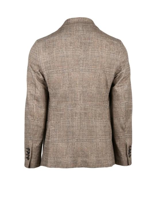 25FW 치르콜로1901 수트 자켓 더블 브레스트 체크 재킷, 넓은 라펠과 패치 포켓 - CIRCOLO 1901