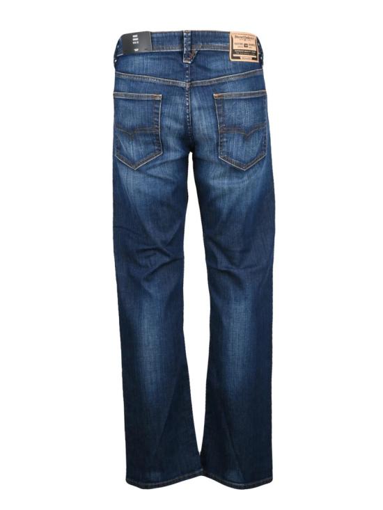 25FW 디젤 데님 팬츠 마키 블루 코튼 블렌드 스트레이트 레그 진 - DIESEL