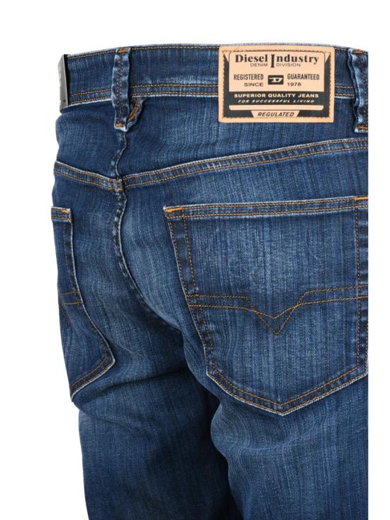 25FW 디젤 데님 팬츠 마키 블루 코튼 블렌드 스트레이트 레그 진 - DIESEL