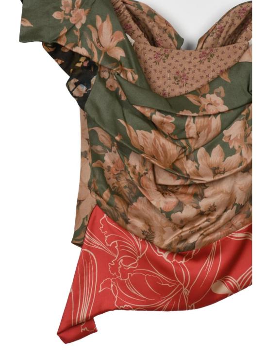 25FW 비비안웨스트우드 탑 그린 베이지 비스코스 민소매 - VIVIENNE WESTWOOD