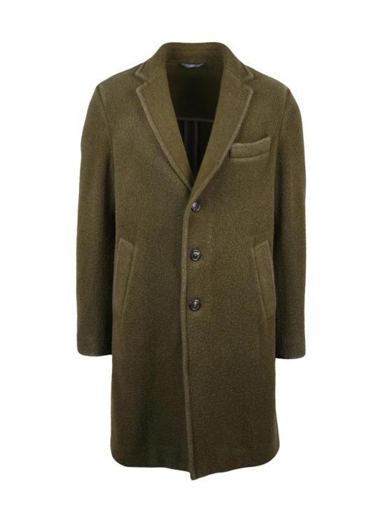 25FW 치르콜로1901 코트 밀리터리 그린 색상의 버진 울 혼방 코트