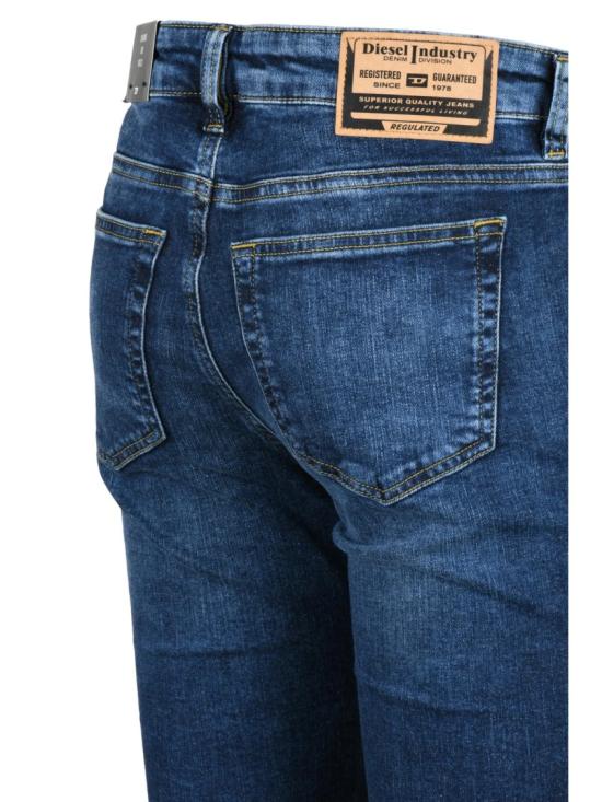 25FW 디젤 데님 팬츠 블루 코튼 블렌드 D-Ebbey 슬림 진 - DIESEL