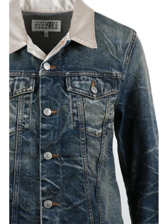 25FW MM6 메종마르지엘라 데님 자켓 파란색 면  재킷 - MM6 MAISON MARGIELA