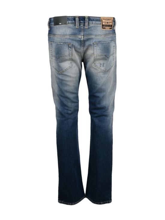 25FW 디젤 데님 팬츠 블루 코튼 블렌드 사파도 진 - DIESEL