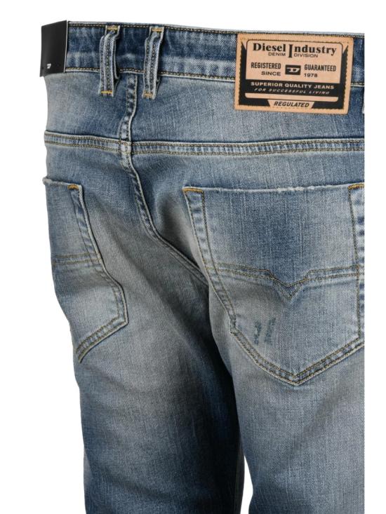 25FW 디젤 데님 팬츠 블루 코튼 블렌드 사파도 진 - DIESEL