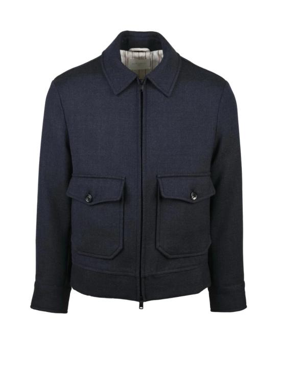 25FW 치르콜로1901 봄버 자켓 미드나잇 블루 버진 울 재킷