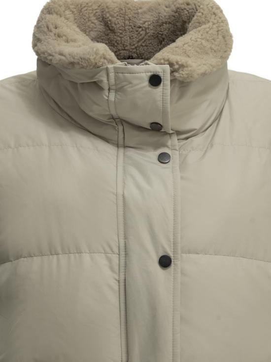 26FW 브루넬로 쿠치넬리 숏패딩 MH5257474C019 Grey - BRUNELLO CUCINELLI