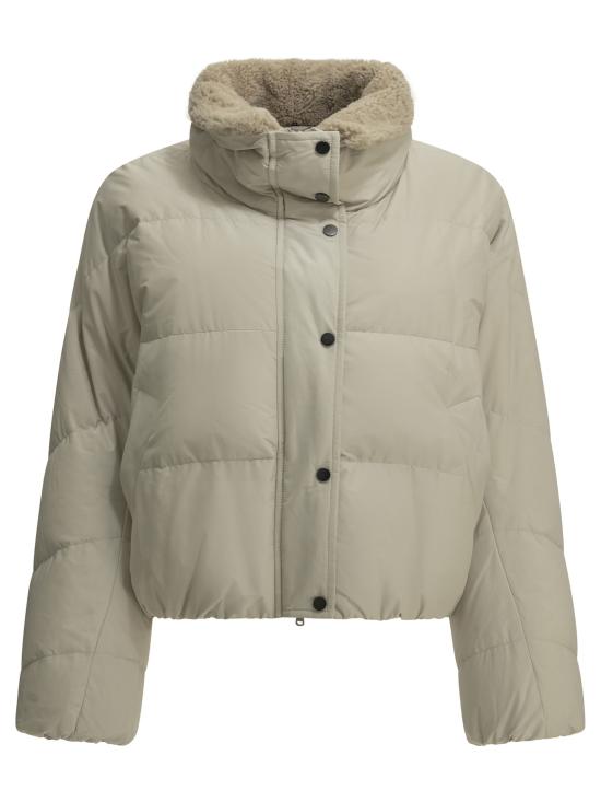 26FW 브루넬로 쿠치넬리 숏패딩 MH5257474C019 Grey