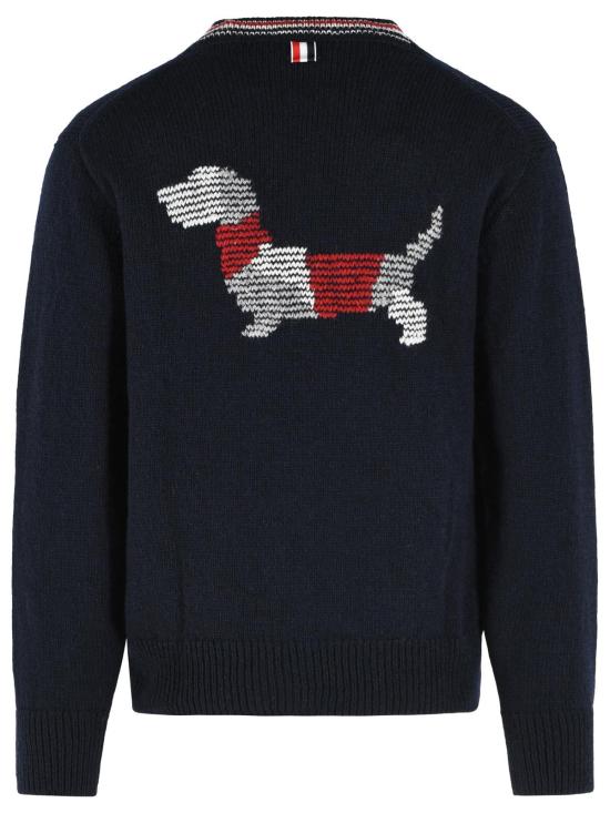 26FW 톰브라운 도네갈 인타르시아 헥터 패치워크 가디건 MKC647A Y1506 415 NAVY DOM - THOM BROWNE