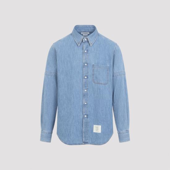 26FW 톰브라운 데님 셔츠 MWL412O F1210 480 LIGHT BLUE DOM