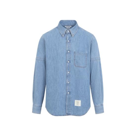 26FW 톰브라운 데님 셔츠 MWL412O F1210 480 LIGHT BLUE DOM - THOM BROWNE