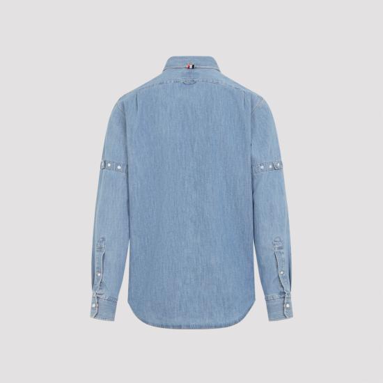 26FW 톰브라운 데님 셔츠 MWL412O F1210 480 LIGHT BLUE DOM - THOM BROWNE