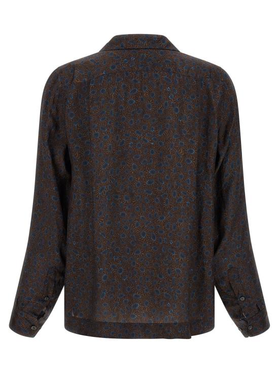 26FW 드리스 반 노튼 긴팔 셔츠 칼티 와 블라우스 브라운 - DRIES VAN NOTEN