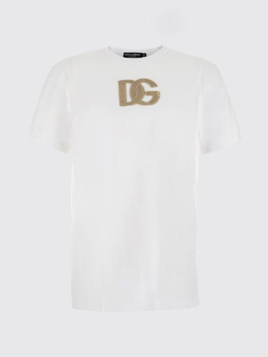 26FW 돌체앤가바나 반팔 티셔츠 G8PV1ZG7Q1Y W0800 White - DOLCE & GABBANA