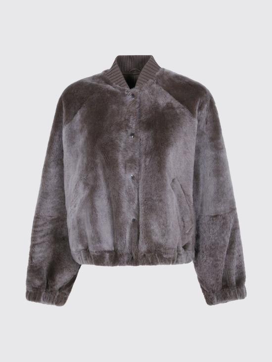 26FW 브루넬로 쿠치넬리 무스탕 MPMRA3351 C9807 Grey - BRUNELLO CUCINELLI