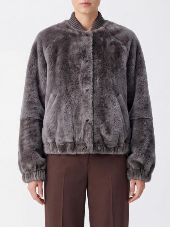 26FW 브루넬로 쿠치넬리 무스탕 MPMRA3351 C9807 Grey