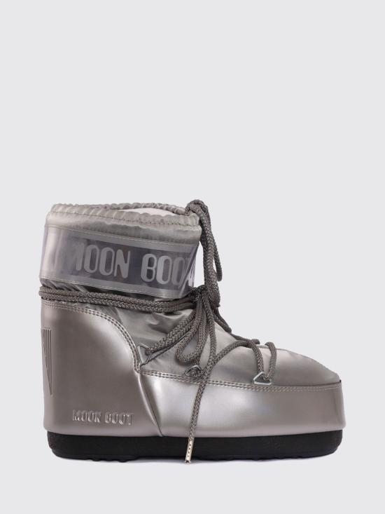 26FW 문부츠 아이콘 나일론 로우 부츠 80D1409350 H001 Silver