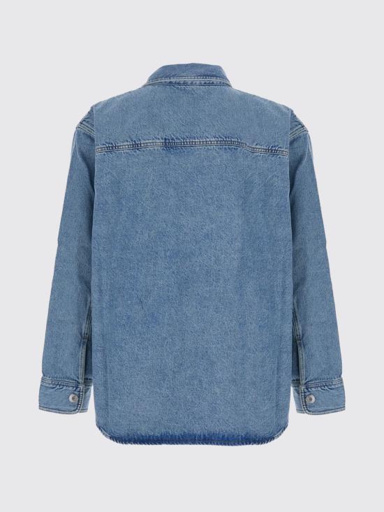 26FW 아미 데님 셔츠 UJK918DE0046 480 Gnawed Blue - AMI