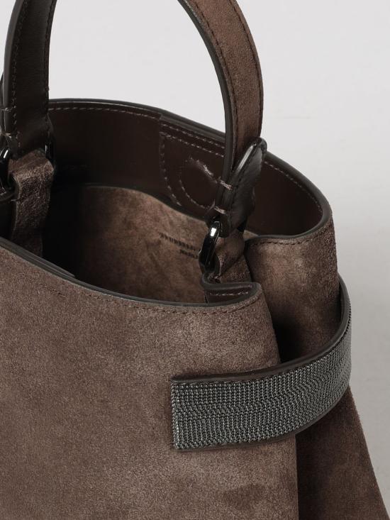 26FW 브루넬로 쿠치넬리 스몰 에센스 탑핸들 백 MBDLD2499P C9885 Brown - BRUNELLO CUCINELLI
