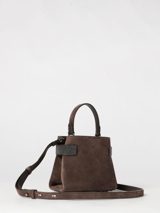 26FW 브루넬로 쿠치넬리 스몰 에센스 탑핸들 백 MBDLD2499P C9885 Brown - BRUNELLO CUCINELLI