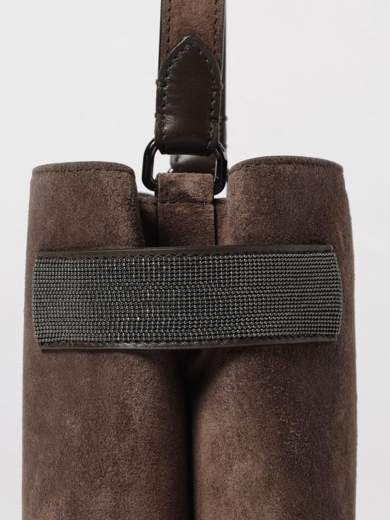 26FW 브루넬로 쿠치넬리 스몰 에센스 탑핸들 백 MBDLD2499P C9885 Brown - BRUNELLO CUCINELLI