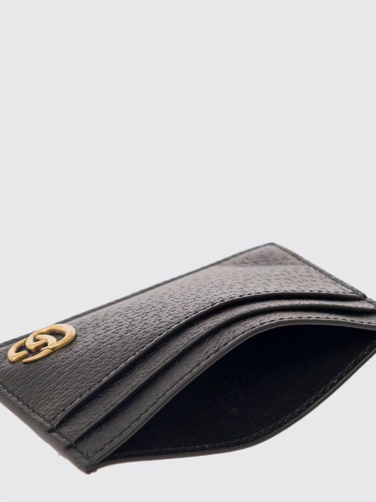 26FW 구찌 GG 마몽 레더 카드 케이스 657588DJ20T 1000 Black - GUCCI