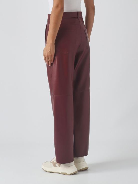 26FW 에스막스마라 가죽 팬츠 2629786043600 003 Wine - 'S MAX MARA