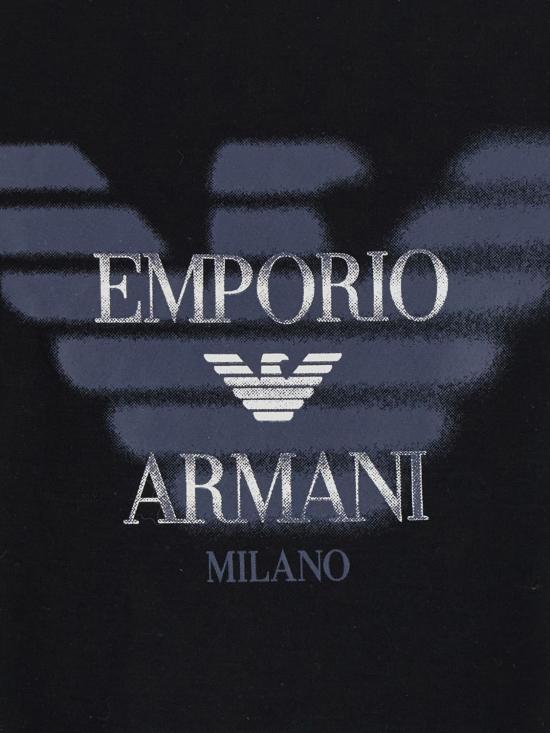 26FW 엠포리오 아르마니 반팔 티셔츠 EM006765AF10017 UC001 Black - EMPORIO ARMANI