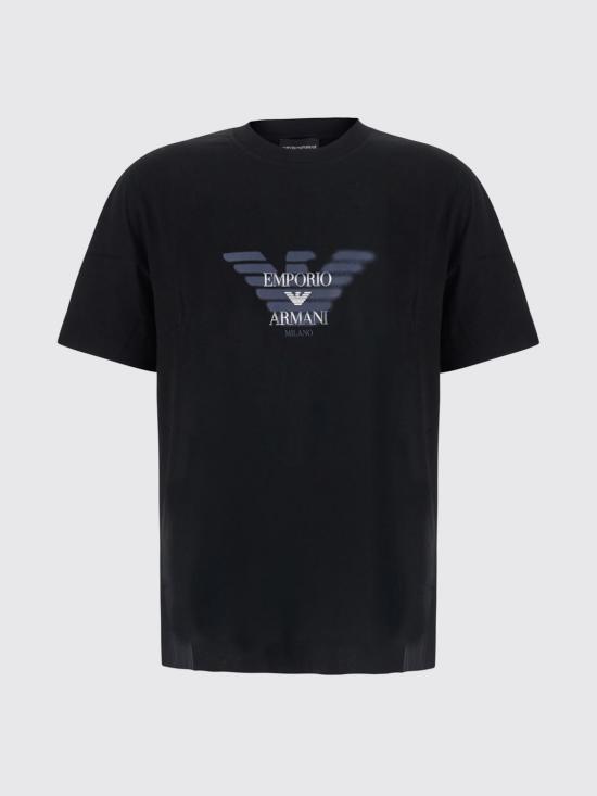 26FW 엠포리오 아르마니 반팔 티셔츠 EM006765AF10017 UC001 Black - EMPORIO ARMANI