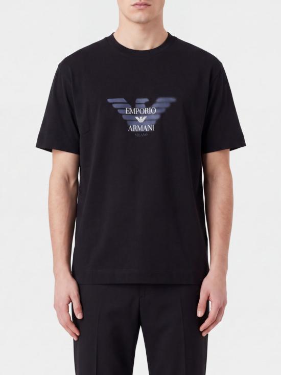 26FW 엠포리오 아르마니 반팔 티셔츠 EM006765AF10017 UC001 Black
