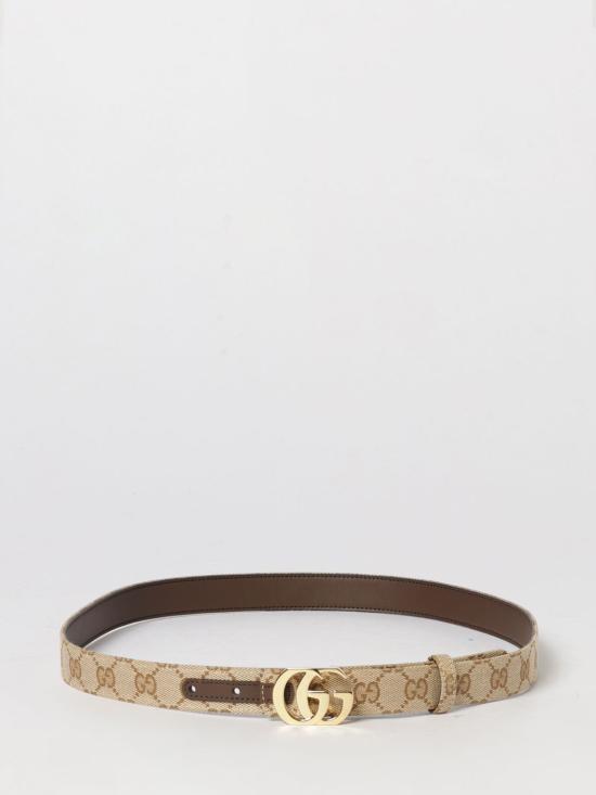 26FW 구찌 리버시블 컷 GG 마몬트 벨트 A006M2FAF7J 9651 Beige