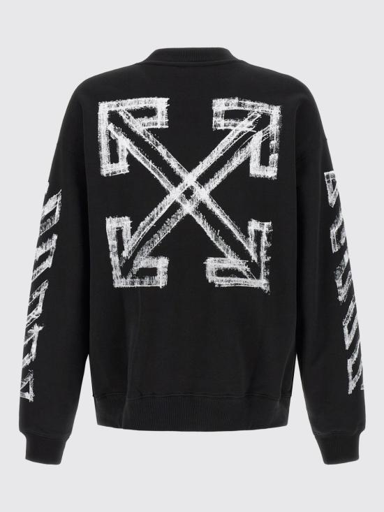 26FW 오프화이트 긴팔 티셔츠 OMBA054F26FLE0070 001 Black - OFF WHITE