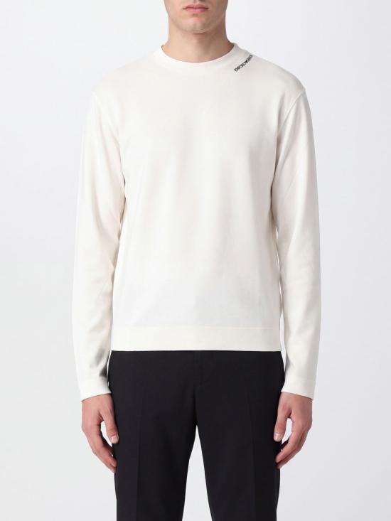 26FW 엠포리오 아르마니 긴팔 티셔츠 EM006771AF13721 U0003 White