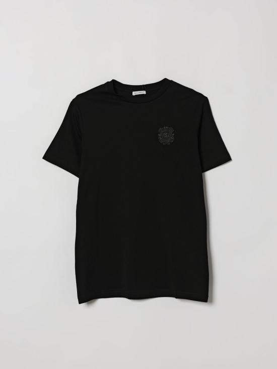 26FW [키즈] 돌체앤가바나 티셔츠 L4JTHUG7QK3 N000 Black