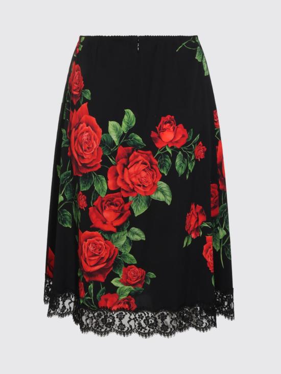 26FW 돌체앤가바나 미디 스커트 F4DE2TFSA9R HN6EJ Black - DOLCE & GABBANA