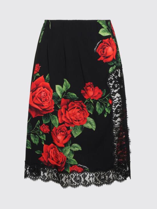 26FW 돌체앤가바나 미디 스커트 F4DE2TFSA9R HN6EJ Black - DOLCE & GABBANA
