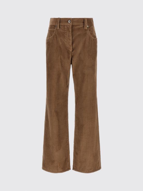 26FW 브루넬로 쿠치넬리 스트레이트 팬츠 MA180P9075 C832 Brown - BRUNELLO CUCINELLI
